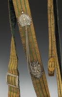 Photo 4 : BALDRIC AND SWORD HANGER OF AN OFFICER'S FULL DRESS UNIFORM OF THE IMPERIAL GUARD GUIDES, second model 1857, Second Empire. 33003