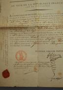 Photo 5 : Gendarmerie Nationale 2è Division. RAPPORT DU CONSEIL EXÉCUTIF PROVISOIRE DE LA COMMISSION DE BRIGADIER qui renouvelle PAUL SIMON LEMERLE comme brigadier dans la 26e Division de la Gendarmerie, 3 nivôse an 2 (23 décembre 1793). 18915-4