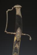 Photo 6 : SABRE D'OFFICIER DE CAVALERIE LÉGÈRE OU DE GARDE D'HONNEUR, Premier Empire - Restauration. 30104