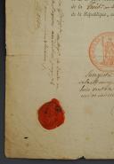 Photo 6 : Gendarmerie Nationale 2è Division. RAPPORT DU CONSEIL EXÉCUTIF PROVISOIRE DE LA COMMISSION DE BRIGADIER qui renouvelle PAUL SIMON LEMERLE comme brigadier dans la 26e Division de la Gendarmerie, 3 nivôse an 2 (23 décembre 1793). 18915-4