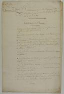 Photo 1 : HABILLEMENT pour les régimens de Chasseurs proposé à M. le Duc de Guiner, le 2 avril 1789. Chasseurs à cheval. 4 pages