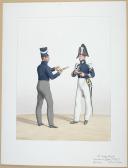 1830. Garde Royale. Grenadiers à Cheval (1er Régiment). Grenadier, Maréchal des Logis-Fourrier.
