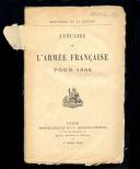 Photo 1 : ANNUAIRE DE L'ARMÉE FRANÇAISE POUR 1886.