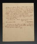 SIGNED AUTOGRAPH LETTER OF MARSHAL JEAN DE DIEU SOULT, Duke of Dalmatia, TO THE ART MERCHANT BUCHANAN IN LONDON, January 5, 1824. 18906-32.