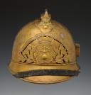 CASQUE TROUPE DE SAPEURS-POMPIERS DE LA COMMUNE DE SAINT JOUIN DE MARNES, type 1895, Troisième République. 24512