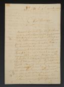 LETTRE AUTOGRAPHE DU GRENADIER VACHER, 116ème régiment, 3ème bataillon à Barcelone en Espagne, À SES PARENTS, cultivateurs en Dordogne, le 1er novembre 1813. 18856-29