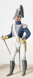 Photo 2 : 1816. Garde Royale. Infanterie (3e Régiment). Fusilier, Adjudant.