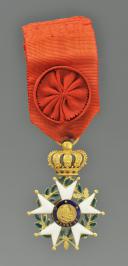 Photo 1 : CROIX D'OFFICIER DE L'ORDRE DE LA LÉGION D'HONNEUR, 1830-1848, Monarchie de Juillet.