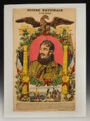 Photo 1 : PATRIOTIC POSTER OF GENERAL LASALLE FIRST EMPIRE, Second Empire Period. 26702
