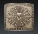 BELT BUCKLE PLAQUE OF THE KING'S BODYGUARDS, 1814 model, Restoration era. 29821.