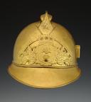 FIREFIGHTER HELMET FROM THE HUTCHINSON ESTABLISHMENT, 1895 type, Third Republic. 24516.