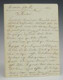 Army of the South. AUTOGRAPH LETTER SIGNED BY SERGEANT BELLANGER TO MR. FAULTRIER DU LION D'ANGERS, Montauban, May 11, 1814. 18856-1
