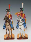 TARTARES LITUANIENS PREMIER EMPIRE : SOLDATS DE STRASBOURG FIGURINE DE CARTE EN CARTON gouaché par la famille WURTZ, deuxième tiers du XIXème siècle, vers 1815-1848. 31156-41