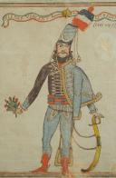 Photo 2 : LETTRE DE PIERRE VINCENT, HUSSARD AU 12e régiment, VERS 1794-1799, RÉVOLUTION.