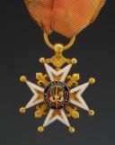 Photo 2 : ORDER OF SAINT LOUIS, OFFICER'S CROSS, 3/4 size. Restoration. 33964