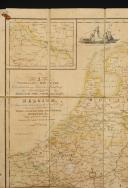 Photo 3 : GEOGRAPHICAL MAP TAKEN FROM AN ENGLISH OFFICER ON THE BATTLEFIELD OF WATERLOO AND GEMBLOUX, 1815. 18906-33