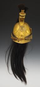 Photo 3 : DRAGOON TROOP HELMET, 1825 model modified in 1830, previously converted to Firefighters, July Monarchy. 27698