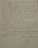 Photo 3 : Armée d'Italie. LETTRE AUTOGRAPHE SIGNÉE SCHÉRER * GÉNÉRAL EN CHEF DE L'ARMÉE D'ITALIE ADRESSÉE AU MINISTRE DE LA GUERRE AUBERT DUBAYES **, Finale le 25 frimaire an 4 (16 décembre 1795). 18915-6