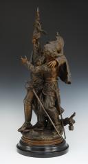Photo 4 : « LE DRAPEAU », RÉGULE SIGNÉ HIPPOLYTE MOREAU, début XXème siècle. 27760