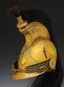 Photo 4 : DRAGOON TROOP HELMET, 1825 model modified in 1830, previously converted to Firefighters, July Monarchy. 27698