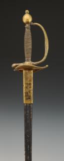 Photo 4 : ÉPÉE DES GARDES DU CORPS DE LA MAISON MILITAIRE DU ROI, modèle 1814, Restauration. 33465-1