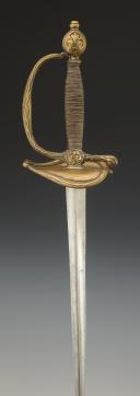 Photo 5 : ÉPÉE DES GARDES DU CORPS DE LA MAISON MILITAIRE DU ROI, modèle 1814, Restauration. 33465-1