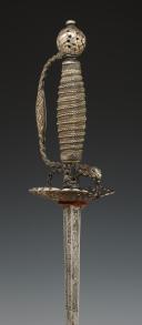 Photo 11 : COURT SWORD IN SILVER, End of the Old Monarchy, reign of Louis XV, circa 1760-1770. 28804.