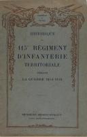 Photo 1 : BERGER-LEVRAULT - " Historique du 115ème Régiment d'Infanterie territoriale pendant la grande guerre 1914-1918 " 