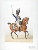 Photo 1 : Aquarelle originale par Auguste de MOLTZHEIM, 1818 Garde Royale, Chef de bataillon, 3ème Régiment d'Infanterie.