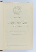 Photo 1 : ANNUAIRE DE L'ARMÉE FRANÇAISE POUR 1902.