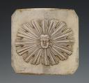 KING'S BODYGUARD BELT BUCKLE PLATE, fancy design, Restoration period. 29823