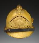 Photo 1 : CASQUE TROUPE DE SAPEURS-POMPIERS DE LA COMMUNE DE LATILLÉ, type 1895, Troisième République. 24542