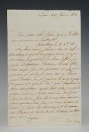 Return from Russia. COPY OF A LETTER SIGNED EUGENE (Königsberg, January 1, 1813) addressed to one of his friends "OBERLIN" who transmitted it to MR. RENÉ DE THOMÉ residing in Paris for information. 18856-2