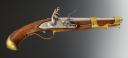 PISTOLET D'ARÇON, modèle de 1763-1766, deuxième type, 1775. Ancienne Monarchie règne de Louis XVI. 34632