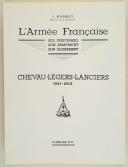 Photo 2 : L'ARMÉE FRANÇAISE Planche N° 77 : "CHEVAU-LÉGERS -LANCIERS - 1811-1815" par Lucien ROUSSELOT et sa fiche explicative.