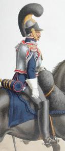 Photo 2 : 1820. Garde Royale. Cuirassiers (1er Régiment). Adjudant Sous-Officier, petite tenue.