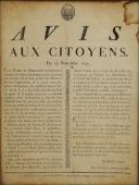 Photo 2 : POSTER OF NOVEMBER 19, 1791 ON THE ORGANIZATION OF THE NATIONAL GUARD OF BORDEAUX, Revolution. 26232