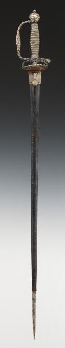 Photo 2 : COURT SWORD IN SILVER, End of the Old Monarchy, reign of Louis XV, circa 1760-1770. 28804.