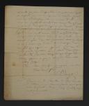Photo 2 : LETTRE AUTOGRAPHE SIGNÉE B. BERNARD, aspirant à bord d'un brick en mai 1814, À SON PÈRE, le 23 mai 1814 Rade de Cherbourg. 18856-31