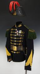 Photo 3 : UNIFORM OF CORPORAL FRÉDériC THÉBAULT, OF THE FOOT HUNTER BATTALION OF THE IMPERIAL GUARD, Second Empire. 26846