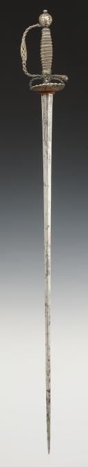 Photo 4 : COURT SWORD IN SILVER, End of the Old Monarchy, reign of Louis XV, circa 1760-1770. 28804.