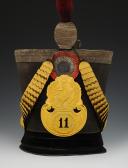Photo 4 : SHAKO D'OFFICIER DU 11ème RÉGIMENT D'INFANTERIE, modèle 1830, Monarchie de Juillet. 27702