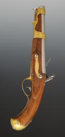 Photo 4 : PISTOLET D'ARÇON, modèle de 1763-1766, deuxième type, 1775. Ancienne Monarchie règne de Louis XVI. 34632
