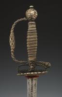 Photo 6 : COURT SWORD IN SILVER, End of the Old Monarchy, reign of Louis XV, circa 1760-1770. 28804.
