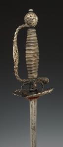 Photo 8 : COURT SWORD IN SILVER, End of the Old Monarchy, reign of Louis XV, circa 1760-1770. 28804.