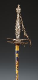 Photo 8 : COURT SWORD WITH MARCASITE-SET STEEL, reign of Louis XVI, Ancient Monarchy, dating from 1790. Inventory number 3228.