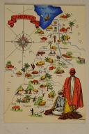 Photo 1 : Carte postale mise en couleurs représentant la région du «CAMEROUN».