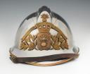 Photo 1 : HELMET OF FIREFIGHTERS OF ST GEORGES LES BAILLARGEAUX, type 1933, Fifth Republic. 25188