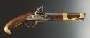 Photo 1 : CAVALRY HEAD PISTOL, model 1763-1766, manufactured around 1779, Manufacture of Saint Étienne, Revolution. 27380LAM