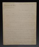 Siege of Paris 1870. LETTER FROM GENERAL TROCHU, Governor of Paris, TO ADMIRAL MÉQUET, commanding the 8th sector, Paris, November 26, 1870. 18999-8
